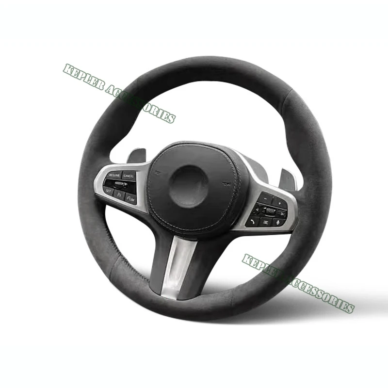 

Alcantara Steering Wheel Cover Genuine Leather Black Thread Car Accessoires Specifically For BMW F40 F44 G01 G02 G05 X3 X4 X5 X6