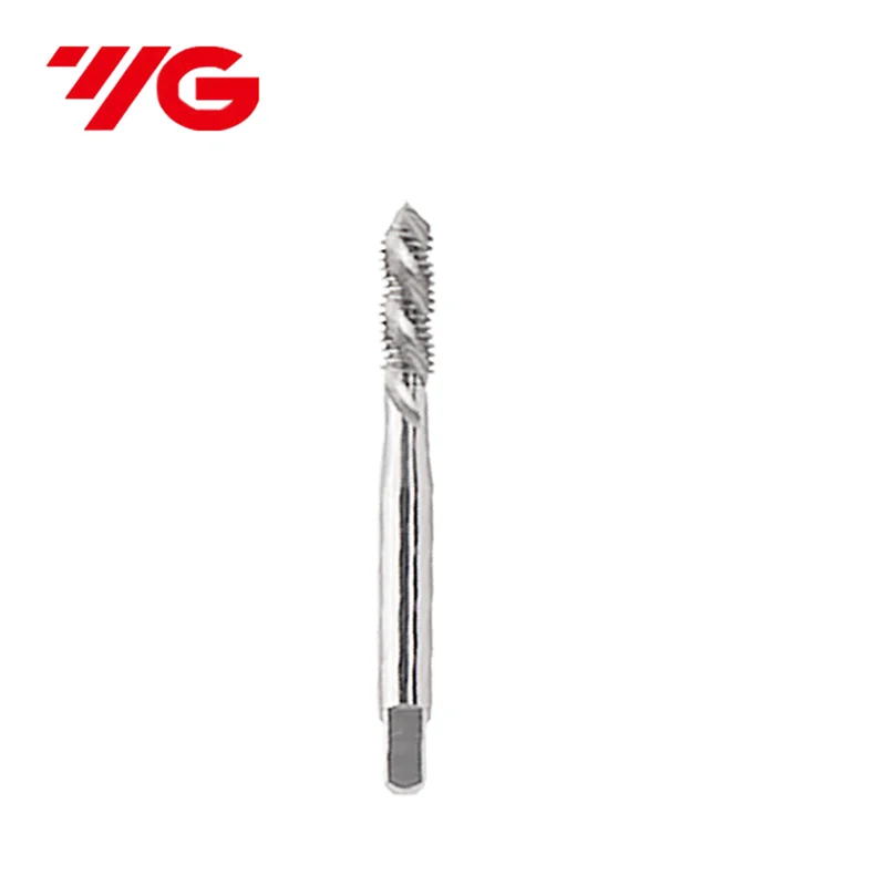 YG-grifo estriado en espiral izquierda métrica hrse, M2M2.5M3M4M, M6M8M10M12M14M16, X0.45L, X0.8L, X1.5L, máquina de rosca de tornillo de revestimiento de estaño