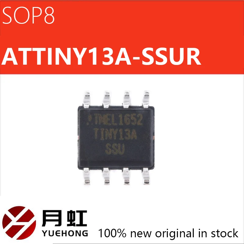 

1/5/10pcs ATTINY13A Authentic SMT ATTINY13A-SSUR SOIC-8 chip AVR 8-bit microcontroller