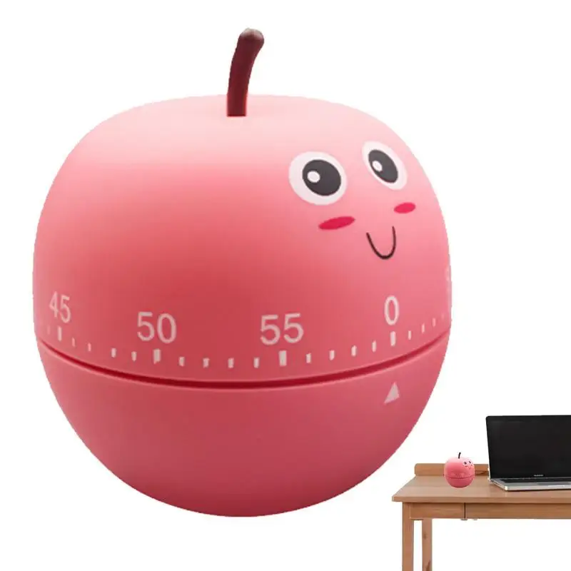 Cute Classroom Timer 360 Degree Rotating Strawberry Shape Kitchen Cooking Timer Durable Countdown Products For Classroom Home