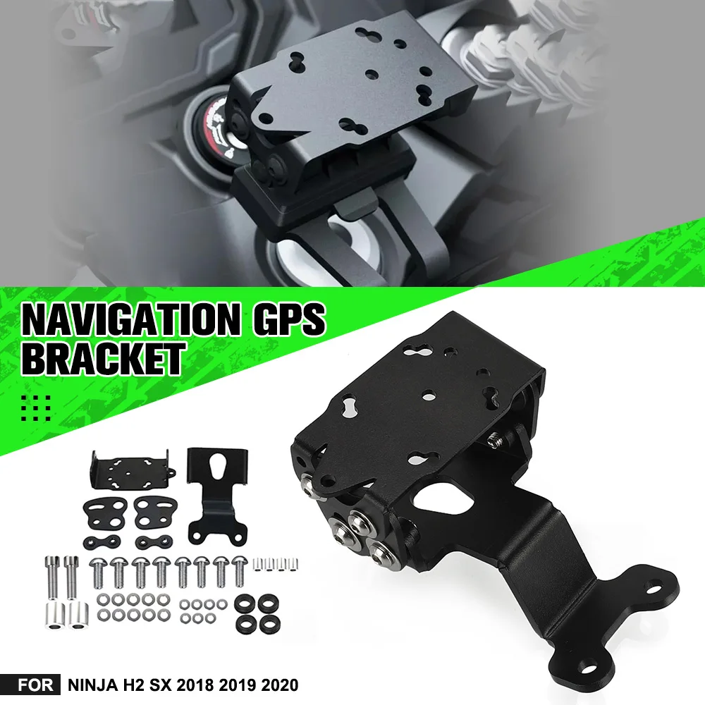 

For Kawasaki Ninja H2 SX 2018 2019 2020 Cellphone Phone GPS Navigation Mount Bracket Ninja H2SX Handlebar Bar Extension Holder