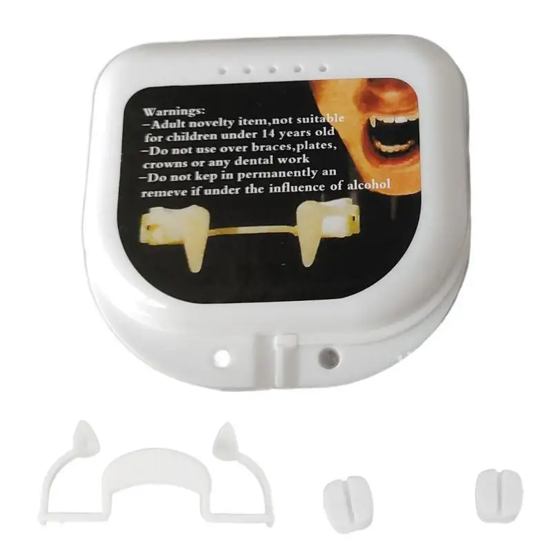 

Выдвижные клыки вампира Хэллоуин клыки вампира украшение Макияж Поддельные зубы реквизит креативные накладные Зубы вампира для косплея