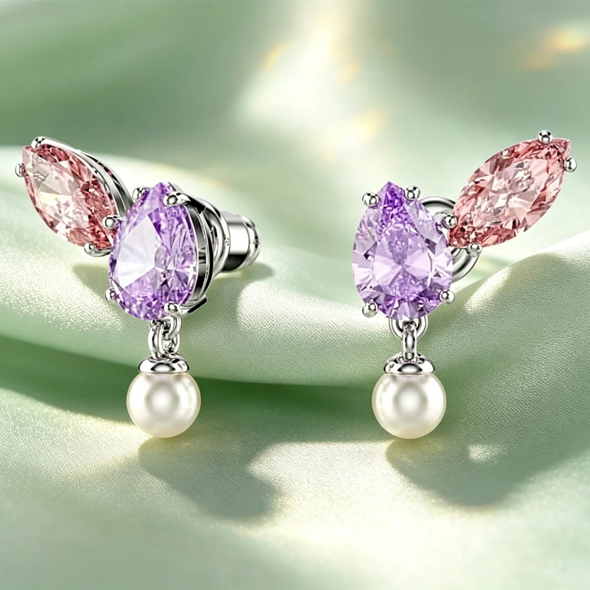 Women's Exquisite Multicolor Butterfly Floral Jewelry Set