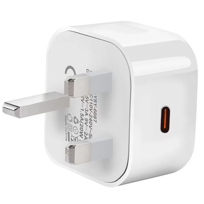 Fast Quick Charging 20W USB C PD Wall Charger Eu US UK Plug For Iphone 12 13 14 15 Plus Pro Max Samsung Xiaomi LG