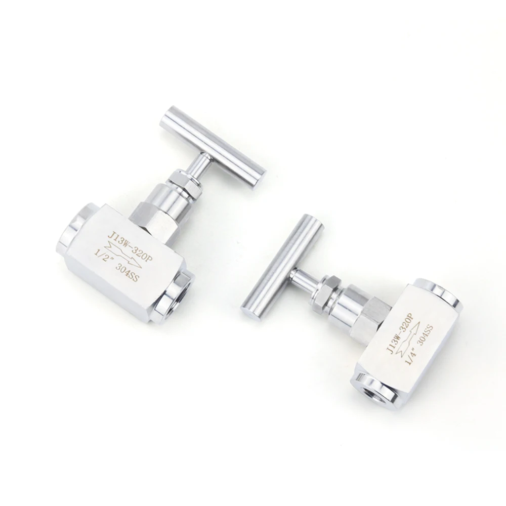 1/4'' 3/8'' 1/2'' 3/4'' 1'' BSP Female High Pressure Stainless Steel 304 Needle Globe Shut Off Valve J13W-320P Type