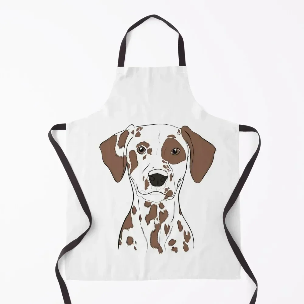 

Liver Dalmatian Apron Kitchen Front Home And Kitchen New year's Korean Apron