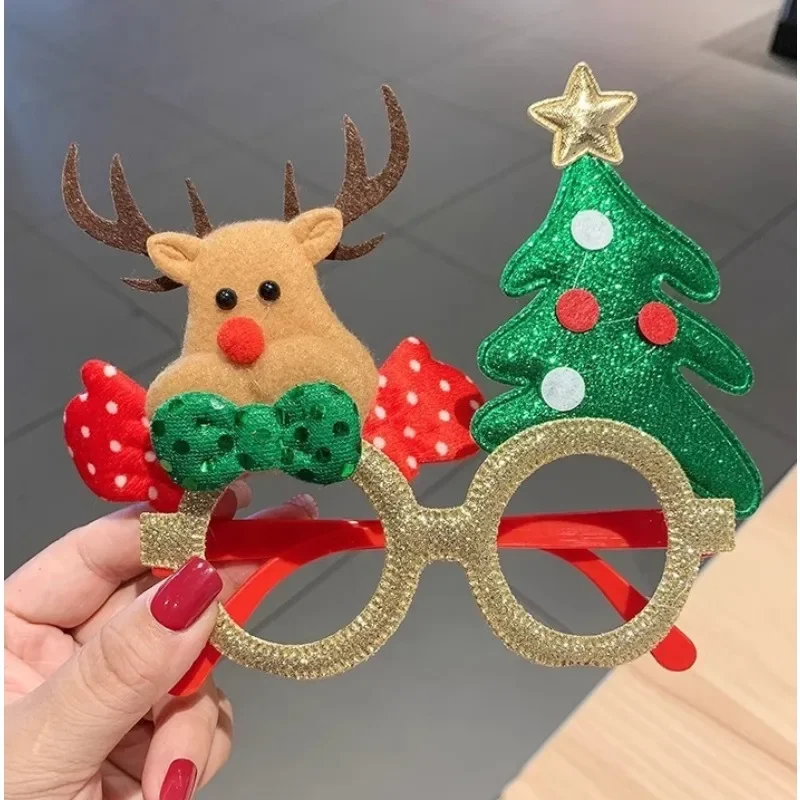 

1PCS Christmas Decoration Glasses Children Adult Cute Christmas Dress Up Gift Christmas Dress Up Gift Glasses Frames 1PCS