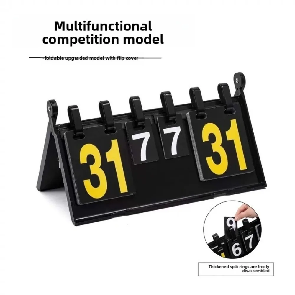 Marcador de mesa Digital de 4 dígitos, uso multideporte, marcador de ejercicio con diseño abatible, marcador de competición impermeable