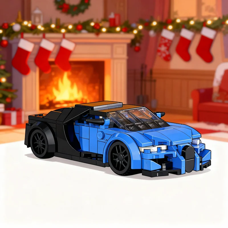 

200pcs MOC Bugatti Chiron Cars Model Building Blocks Creative DIY Gift Display Decor Assemble Premium Adult Kids Desk Home Toy