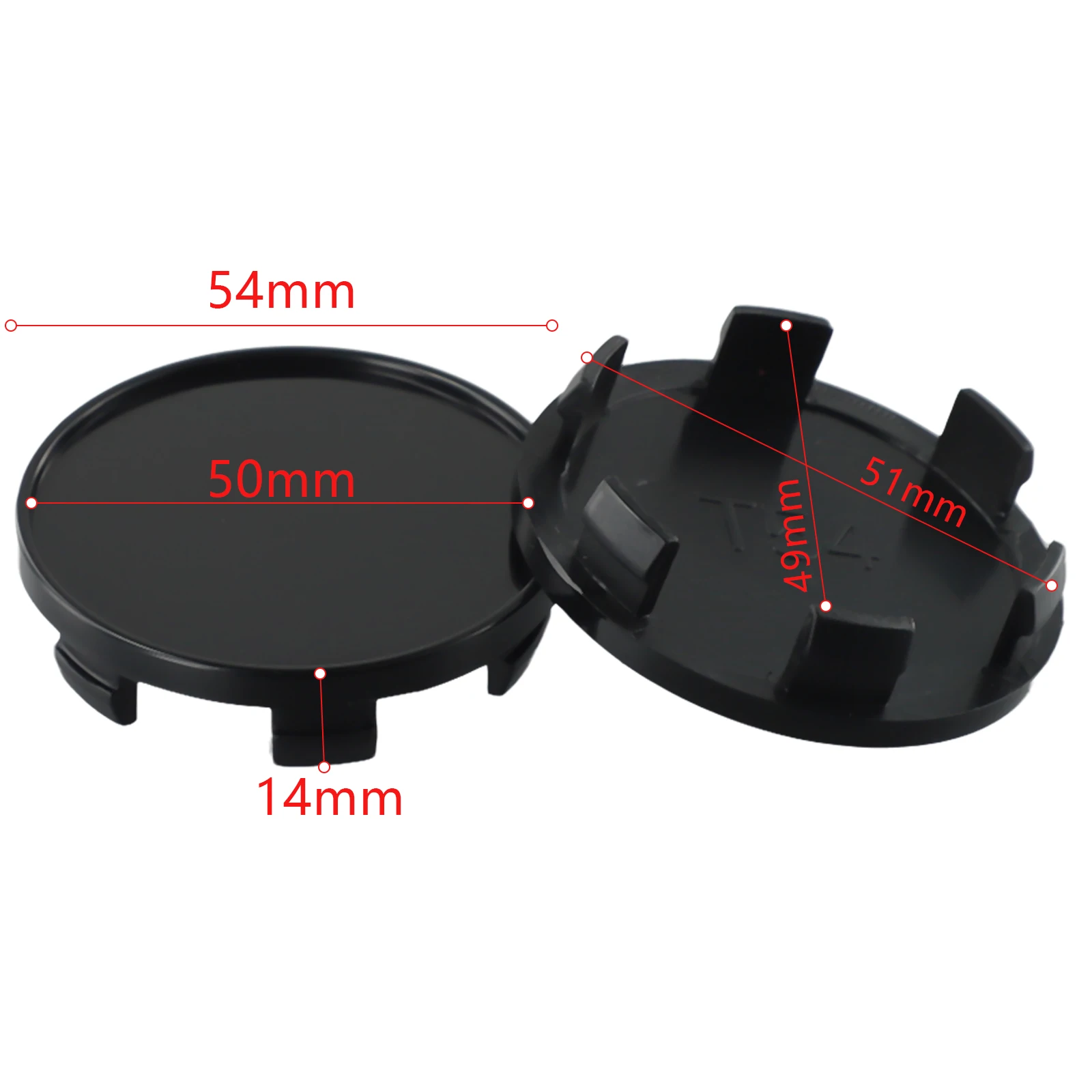 Easy Installation For Auto Vehicle Cap Cover Center Hub Center Cap 4pcs ABS Plastic Car Accessories High Quality