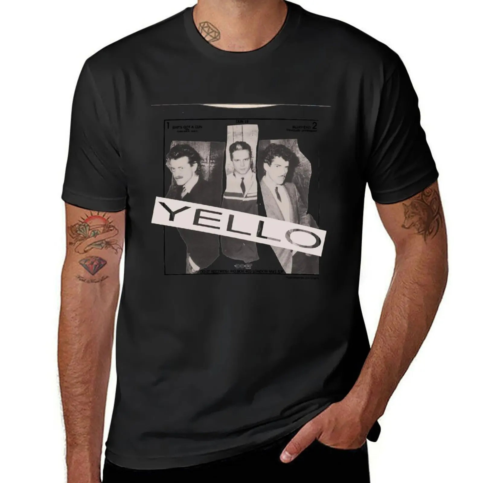 YELLO - SHE'S GOT A GUN T-Shirt tees vintage boys animal print graphics men clothings