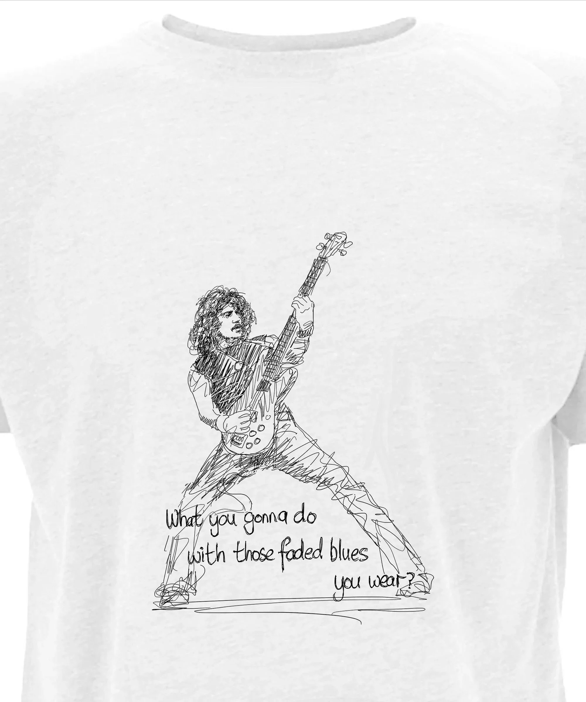 Camiseta de Alan Lancaster Status Quo Rock para hombre, regalos para hombre, camiseta de algodón aprobada por Fairwear