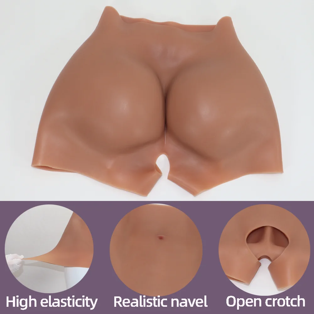 Fake Silicone Buttock for African Women Artificial 1.2cm Big Bum and Hips Enhancement Open Crotch Panties Lifting Shapewear