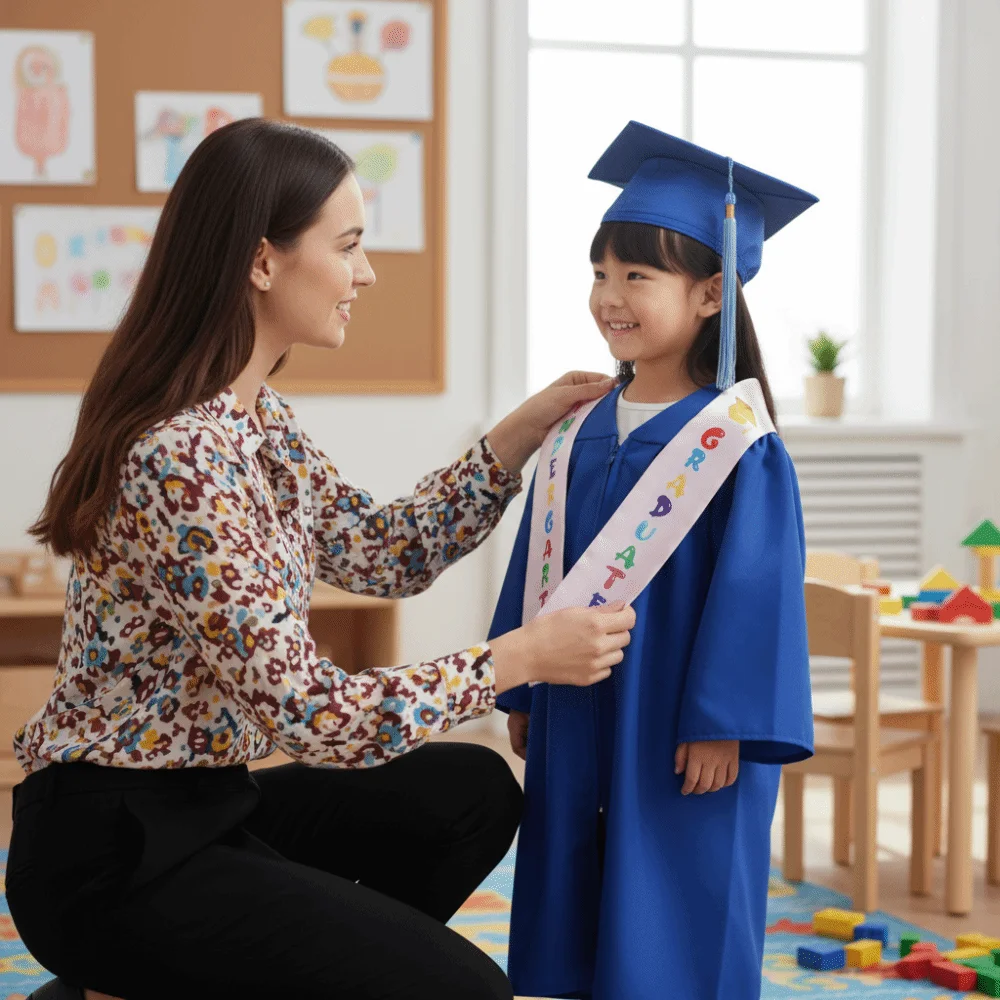 

Двухслойный атласный пояс-шарф для выпускного с декоративным буквенным дизайном, гладкий, износостойкий, с ремешком на плечо