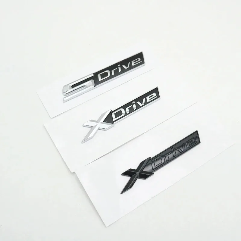 

Car Fender Stickers Letters XDrive Sdrive Emblems Logo Decal for bmw1 3 4 5 6 7 Series X1 X3 X4 X5 X6 X7 Z4 GT X Drive S drive