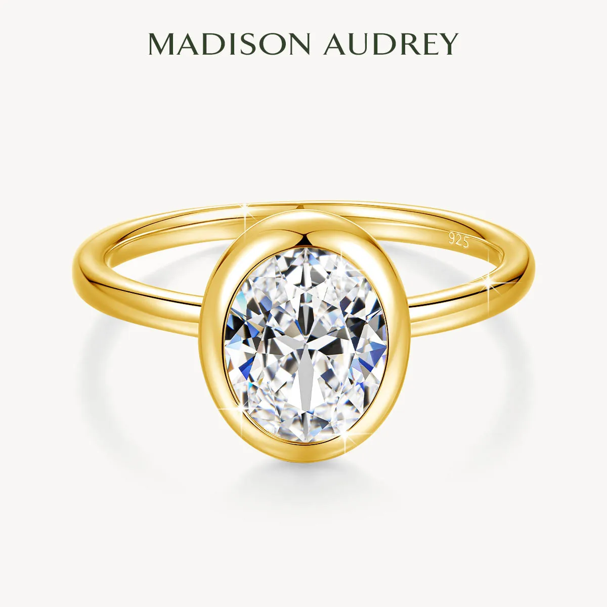 

Оправа безеля, кольцо с муассанитом овальной огранки 2 карата VVS1, кольцо-пасьянс из серебра 925 пробы для женщин, повседневный подарок на помолвку, ювелирные изделия