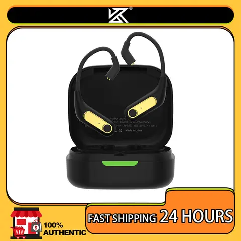 KZ AZ15 Upgrade Wireless Headphones Bluetooth-compatible 5.2 Cable Wireless Ear Hook C PIN Connector With Charging Case