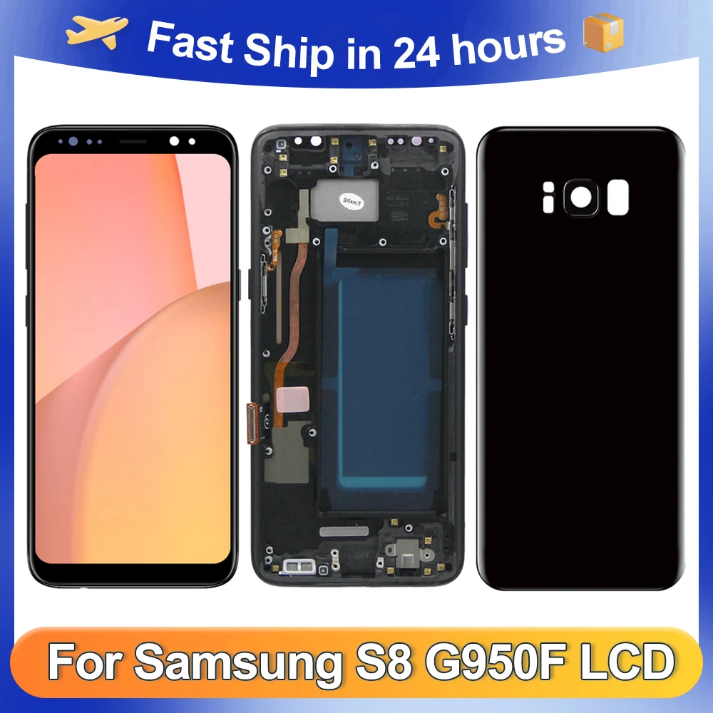 

For Samsung S8 Tested For G950W G950S G950K G950L G950F G950N LCD Display Touch Screen Digitizer Assembly Replacement