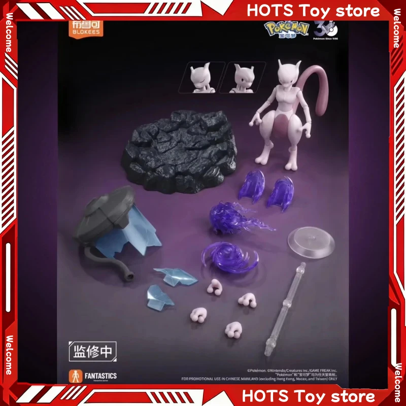 new-blokees-pokemon-miracle-edition-mewtwo-action-figure-snap-fit-model-kit-articulated-pvc-anime-collectible-toy-gift-birthday