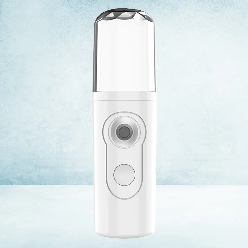 เครื่องพ่นไอน้ำนาโนแบบพกพา สีขาว ชาร์จผ่าน USB สำหรับดูแลผิวหน้า เติมน้ำให้ผิว 1 ชุด