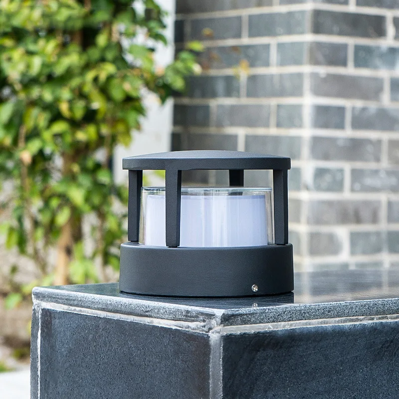 LED Outdoor Landscape Light 6W 12W Column Light Garden Courtyard Waterproof Light 110V-220V Surface Mounted Wall Light
