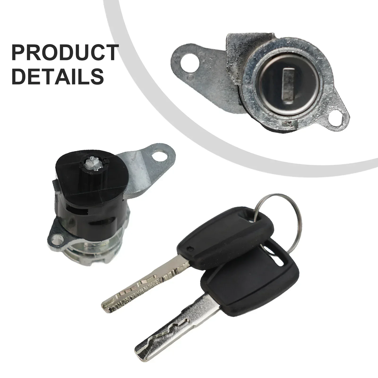 Door Lock Cylinder With 2Keys Set For Fiat For Ducato Relay 06-21 Car Locks Accessories