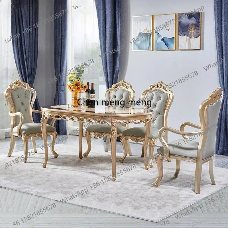 Gold Nordic Dining Tables Restaurant Party Big Luxury Kitchen Dining Tables Salon Modern Wooden Tavoli Da Pranzo