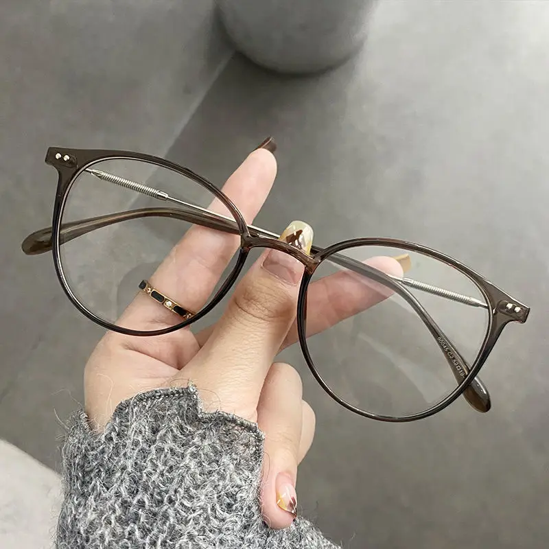 Neue Unisex-Brille mit rundem Polygon-Design für Männer und Frauen, Metallrahmenbrille, einfache Brille, kurzsichtige Brille, Brille -1,0 -2,5 -2,0 -1,5