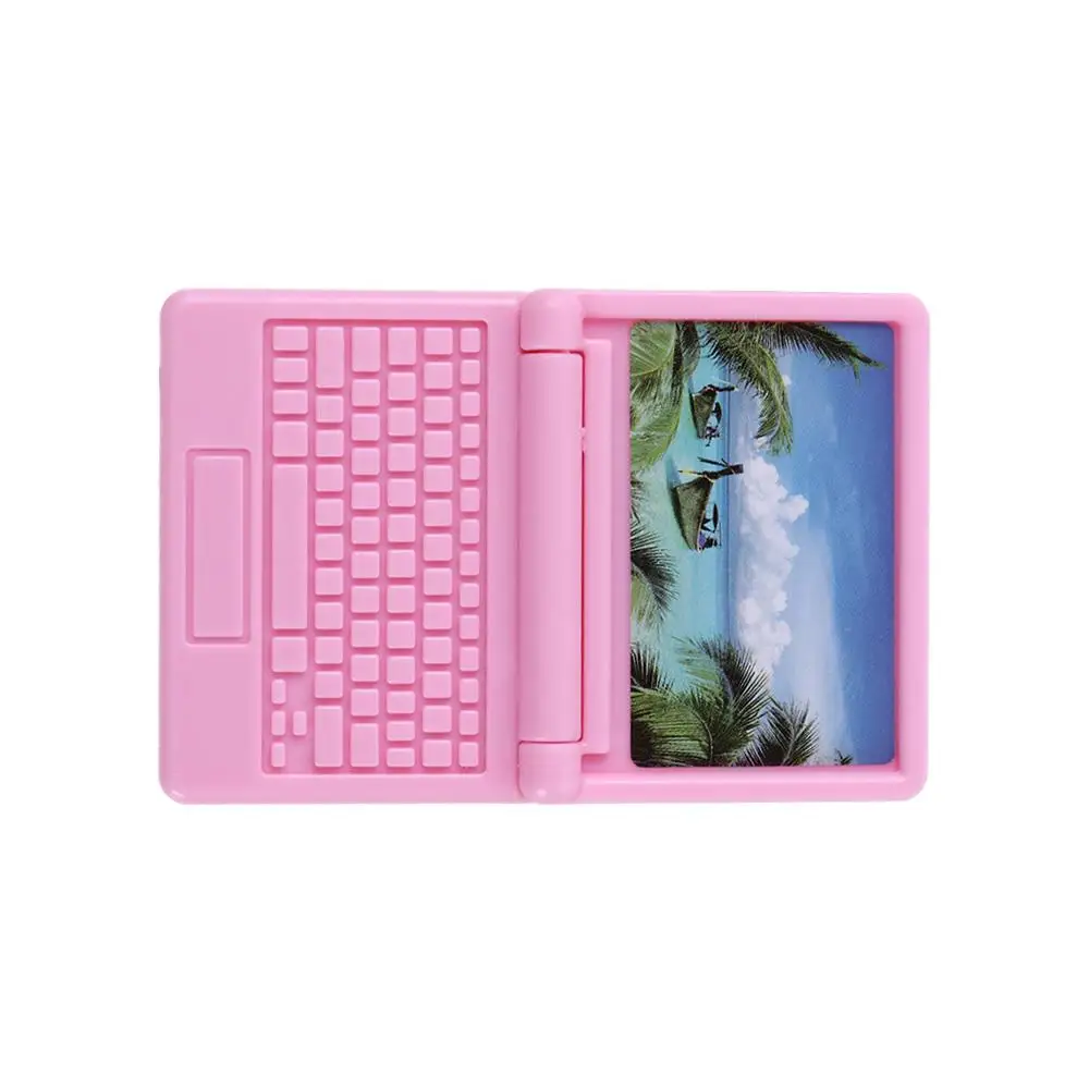 DIY الملحقات دمية ديكور الكمبيوتر مصغرة محاكاة الكمبيوتر المحمول دمية مصغرة دمية الكمبيوتر دمية الأثاث