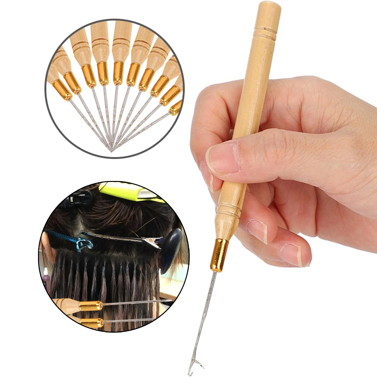 

1Pcs Crochet Hook Wig Crochet Needles Hair Weave Needle Carpets Making Repair Tool for Micro Braids Tools Sewing Tools