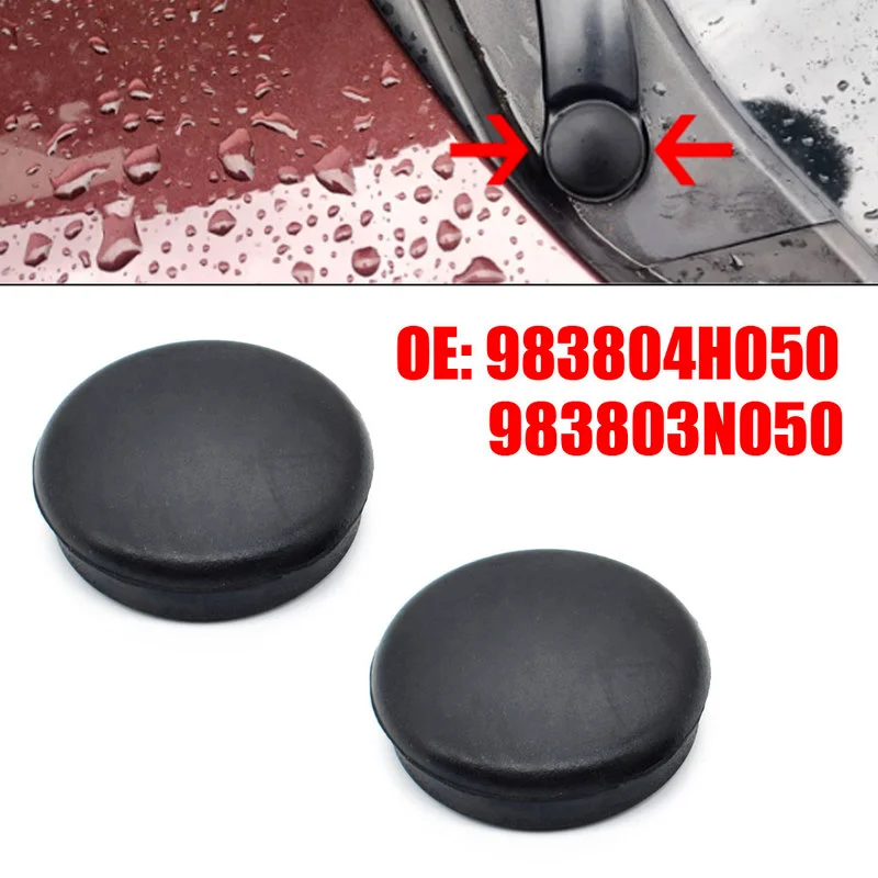 2Pcs Rubber Wiper Arm Nut Cover Cap Bolts Wiper Arm Nut Caps for Kia Ceed ED Optima Picanto SA Rio JB Sorento Soul Carens Cerato