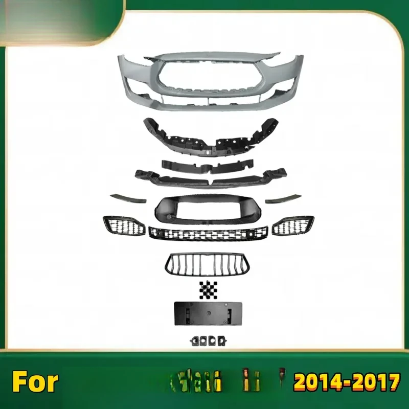 2021 For G High Quality Front Bumper Lip Grille Upgrade Body Parts Mase-ra Ghib 2014-2017 Car 2
