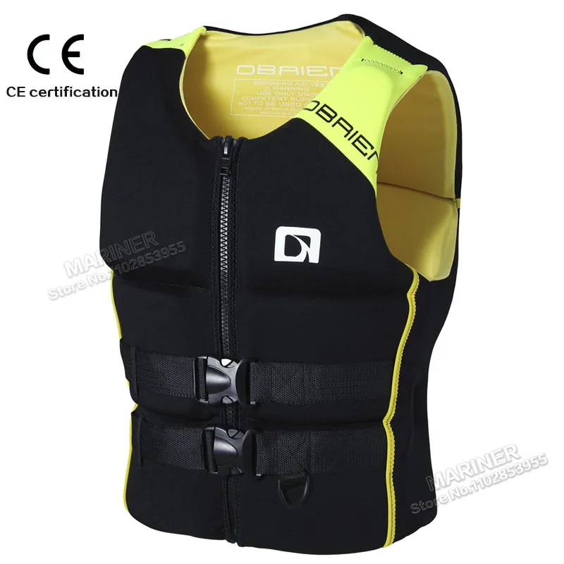 Adults Life Vest Excellent Quality Neoprene Life Jacket Jet Ski Kayak KiteSurf Raft Drift Boat Wakeboard Fishing Life Jacket