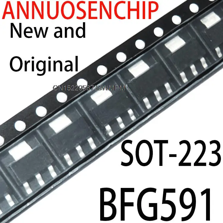 2PCS New and Original SOT223 TRANS NPN 15V 7GHZ SOT-223 BFG591