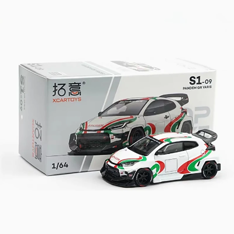 

Литой под давлением масштаб 1:64 GR Yaris, имитация легкосплавного автомобиля, модель S1-09, статический дисплей, коллекционный подарок, игрушка, сувенирный орнамент