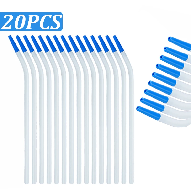 

20pcs Dental Disposable Surgical Suction Tips Long Slim type 20pcs Suction Tube