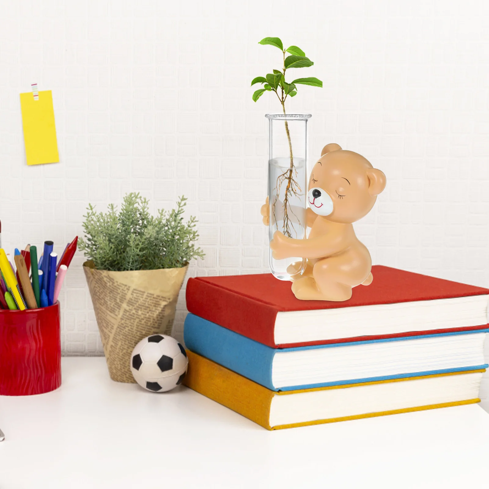 

Bear Hydroponic Glass Vase Clear Tube Home Decoration Animal Desktop Glass Planter Unique Flower Vase Clear Vases