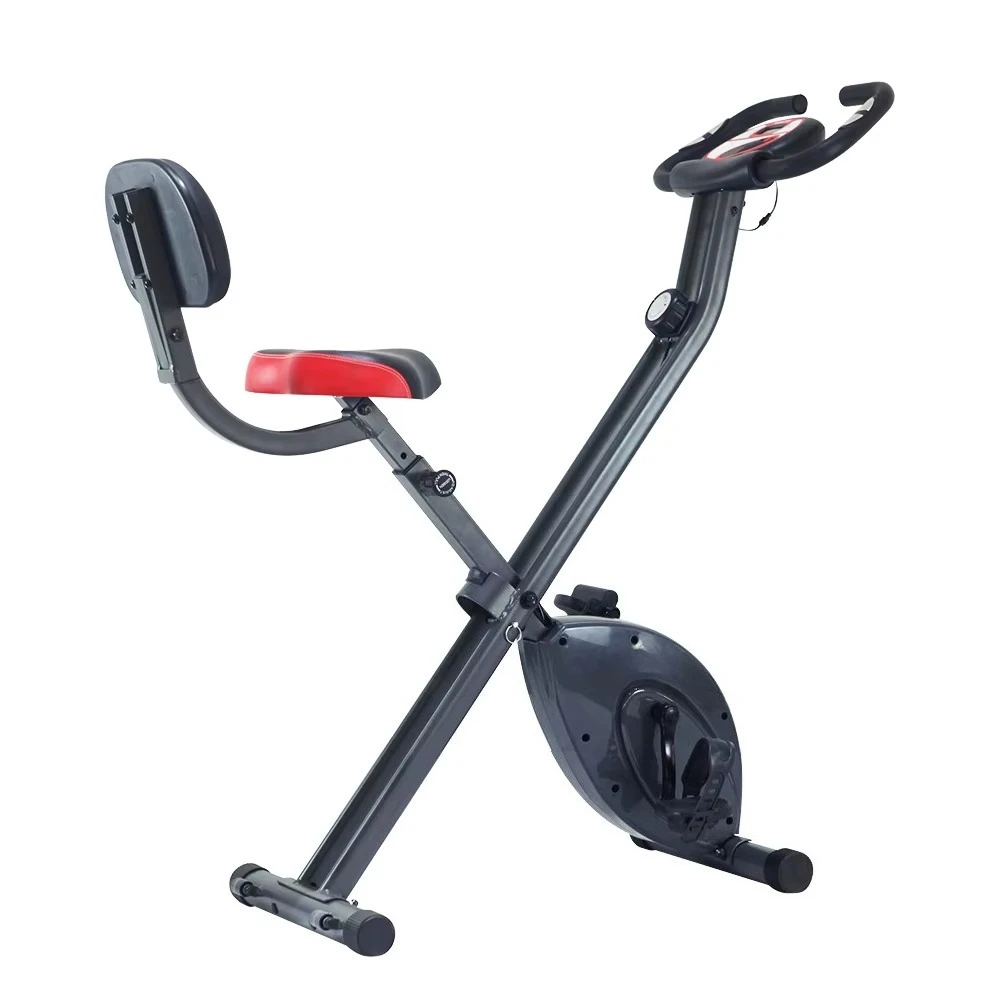 Fitness Folding Bike Portable Upright Adjustable Cycling Recumbent Stationary Workout Foldable Exercise Bicycle