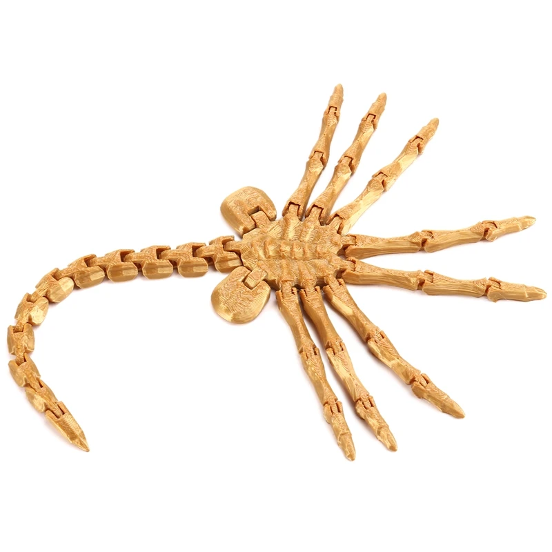 B69C Facehugger نموذج مفصلي بالكامل فيلم الدعامة تحصيل تمثال الخيال العلمي الرعب ديكور