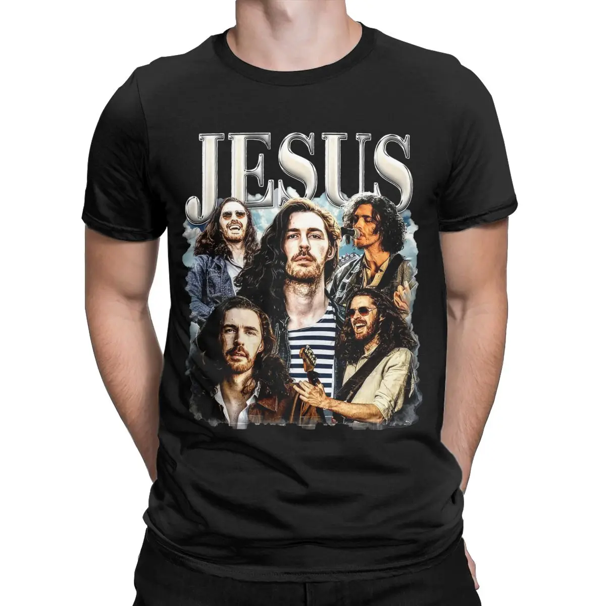 Men T-Shirts Hozier Jesus Fashion 100% Cotton Tee Shirt Short Sleeve T Shirts Round Neck Clothing Gift Idea