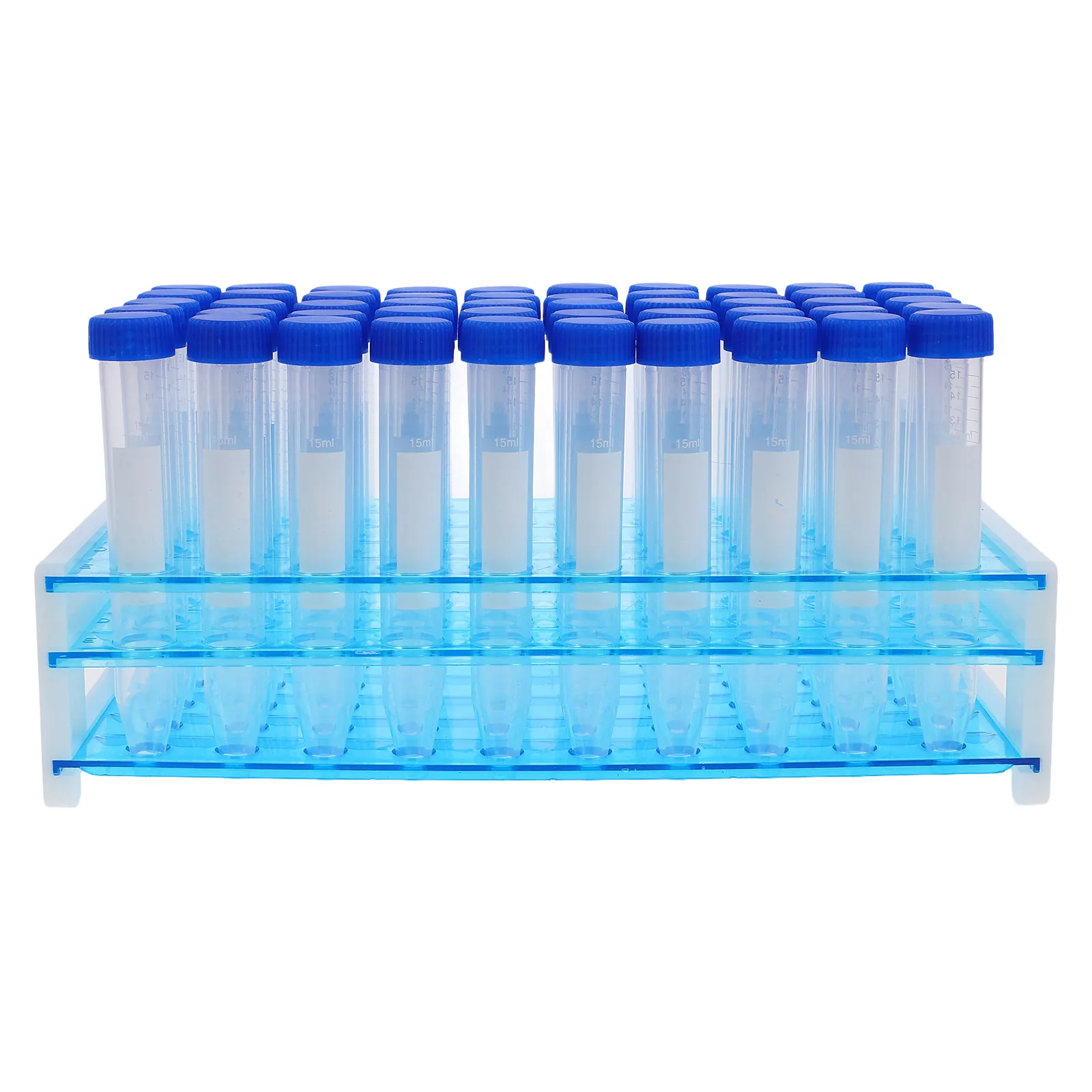 

100pcs 15Ml Laboratory Tubes High Transparency Plastic Test Tubes Screw Caps Precision Measurement Science