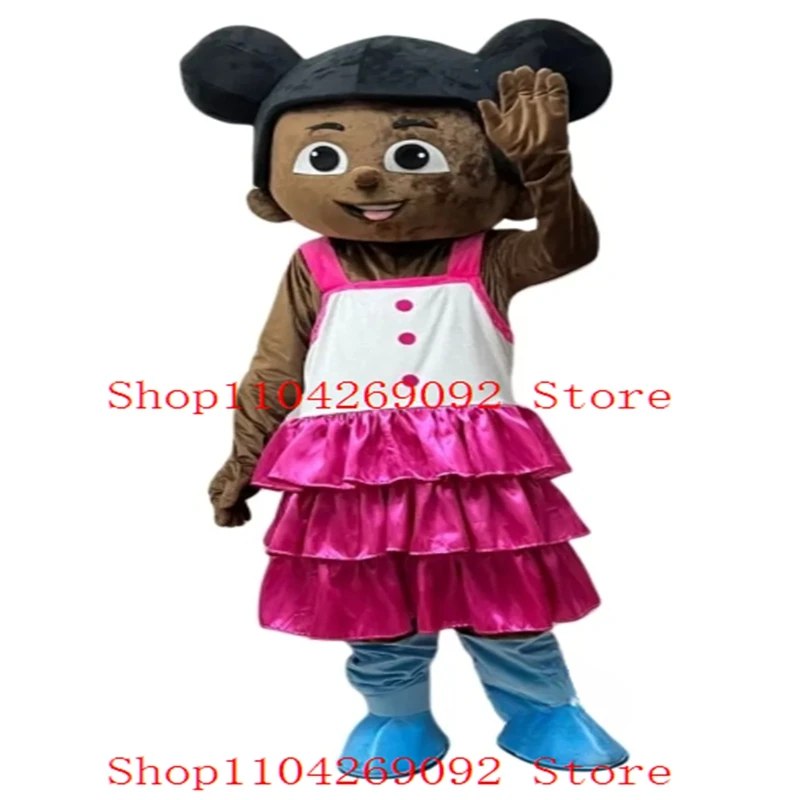 Custom Gracie Corner Little African Black Girl Mascot Costume Cosplay Party Game Dress Outfit Adult Christmas Holiday Party