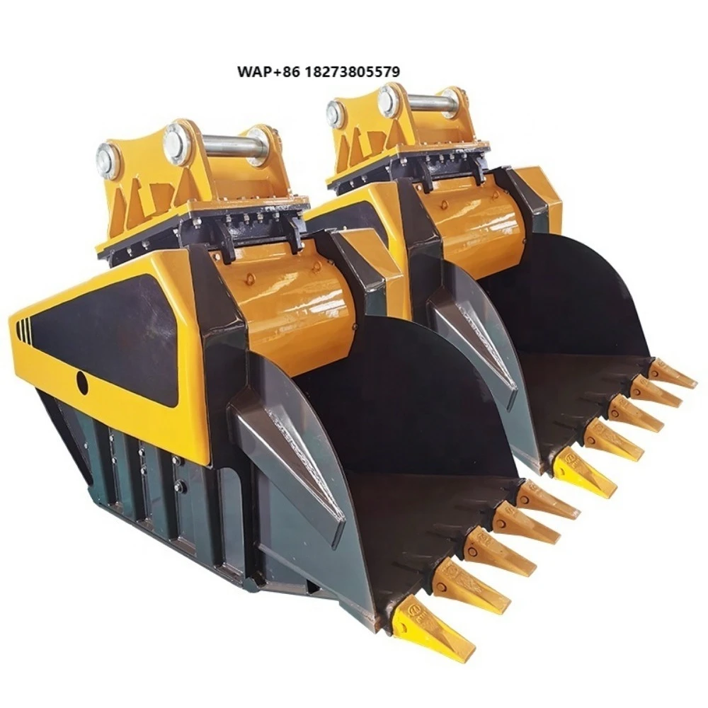 Hot Sale Excavator Attachments Crusher Construction Bucket for 2.5 Ton to 5 Ton Excavators Including Mud Rock Scoop Buckets
