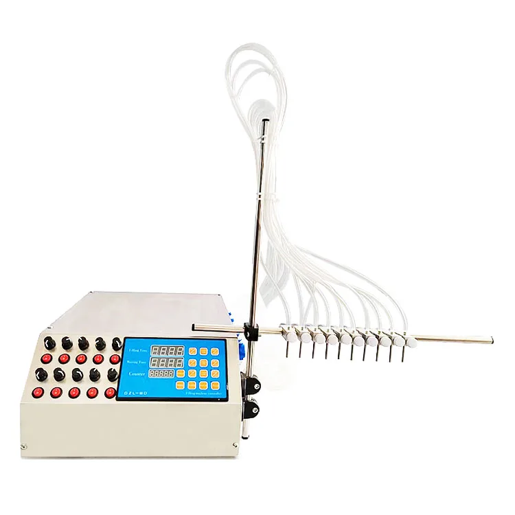 10 Heads Semi-automatic Oral Liquid Peristaltic Pump Perfume cos metics Filling Machine