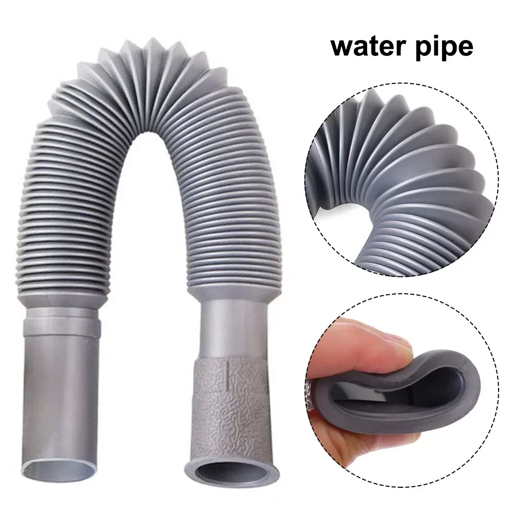 Plastic Telescopic Extension Drain Hose For Kitchen Bathroom New 2024 Basin Strainer Sink Drain Hose Home Replacement Parts
