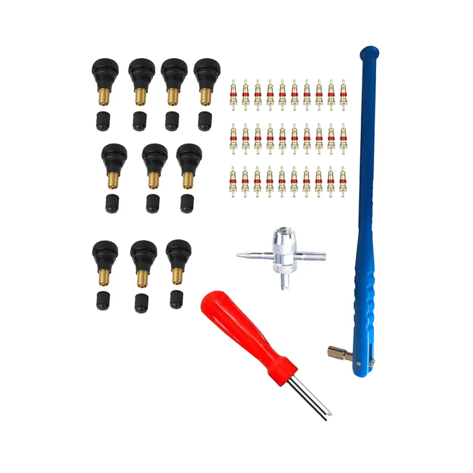 43Pcs Tire Valve Stem Puller Tools Set Durable for Truck Car