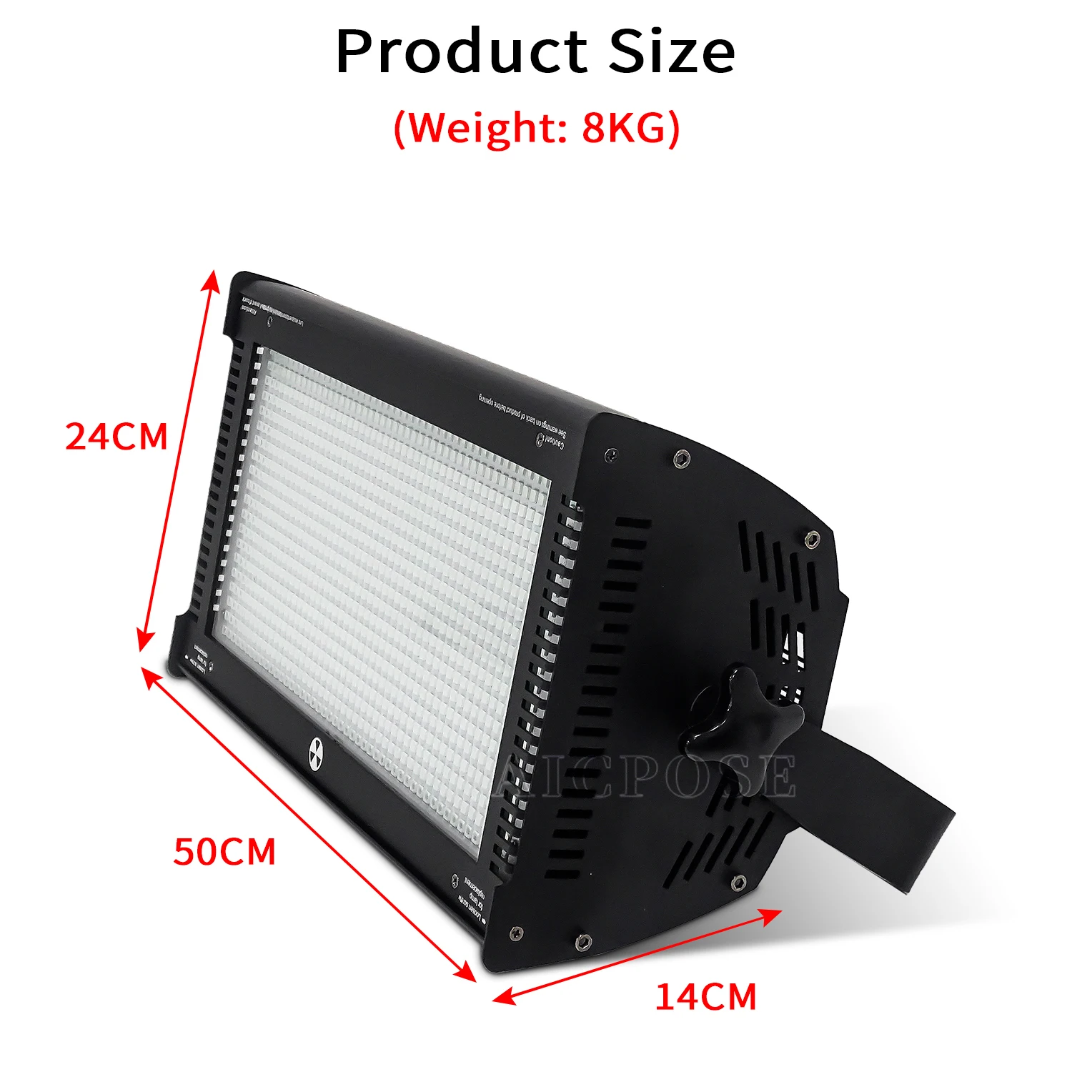 1000W RGB 3 in 1 DMX LED Strobe Light Super Bright Warm White For DJ Disco Stage Lighting Effects