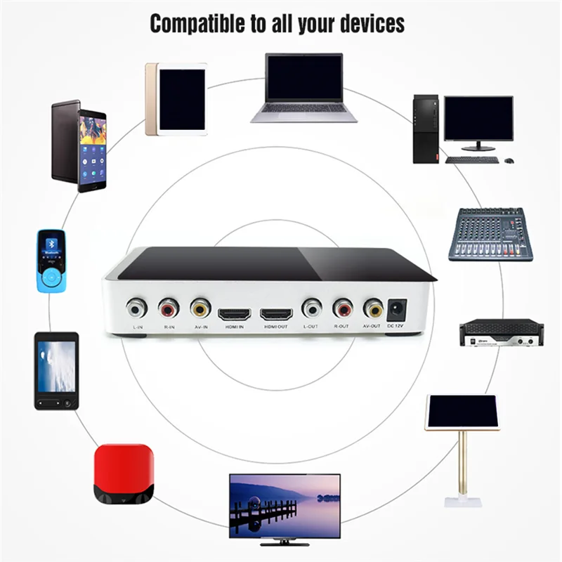 

KM200 4K Mini HD Karaoke Sound Mixer Karaoke Dual Mixer Microphone Input Volume Adjustment For Stage KTV Room-US Plug