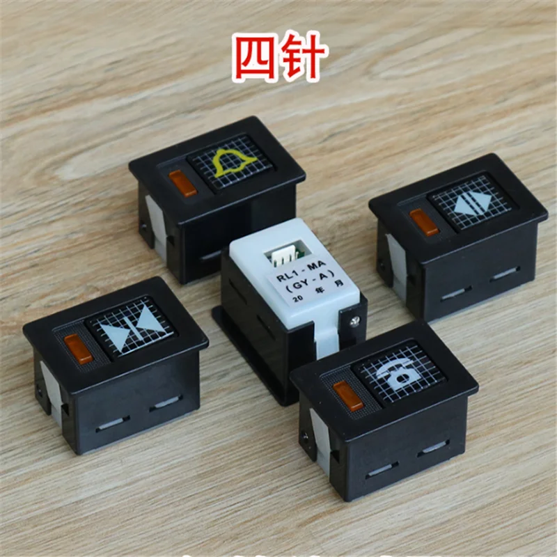 5pcs   Elevator Push Button RL1-MA   square key GY-A 3 pins 4pins