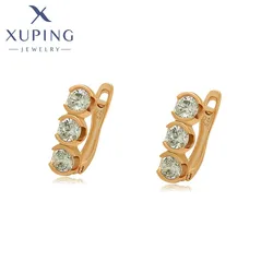 Xuping Jewelry Trendy Simple New Earrings Stone with Gold Color Earring for Women Charm Jewellery Gift X000757762